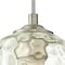 Westinghouse Pendant 60W Mini Basset, Brushed Nickel Clear Hammered Glass 6328800 - alternate 5
